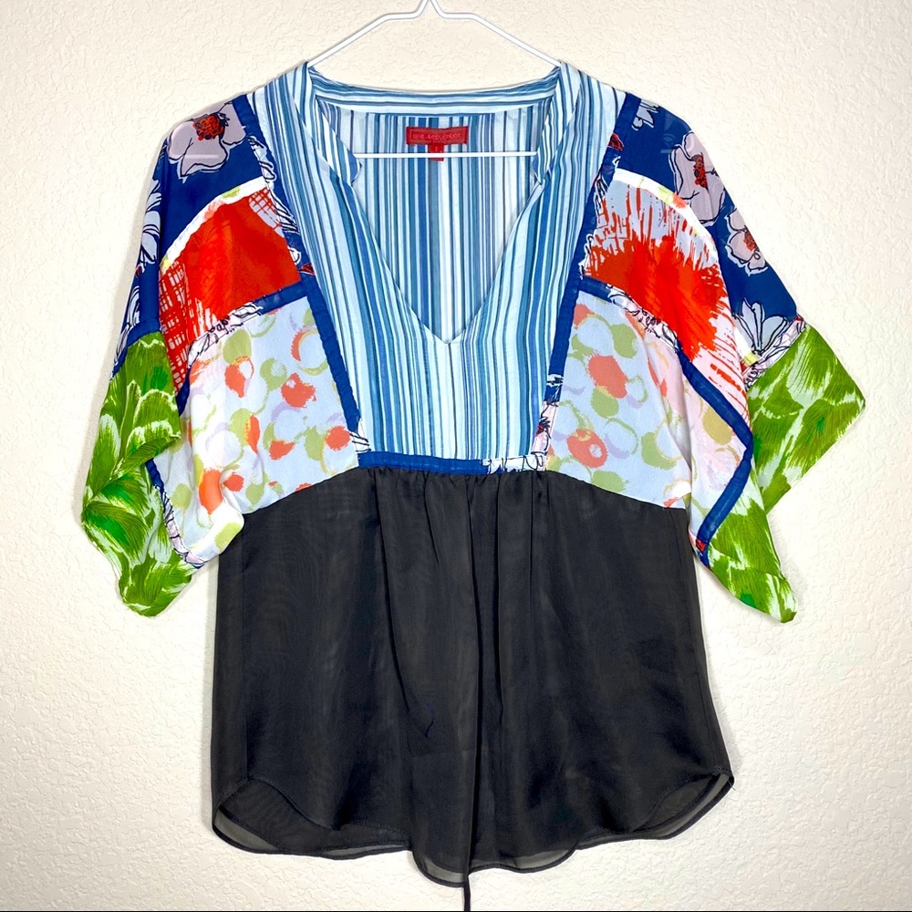 Anthropologie One September Dolman Patchwork